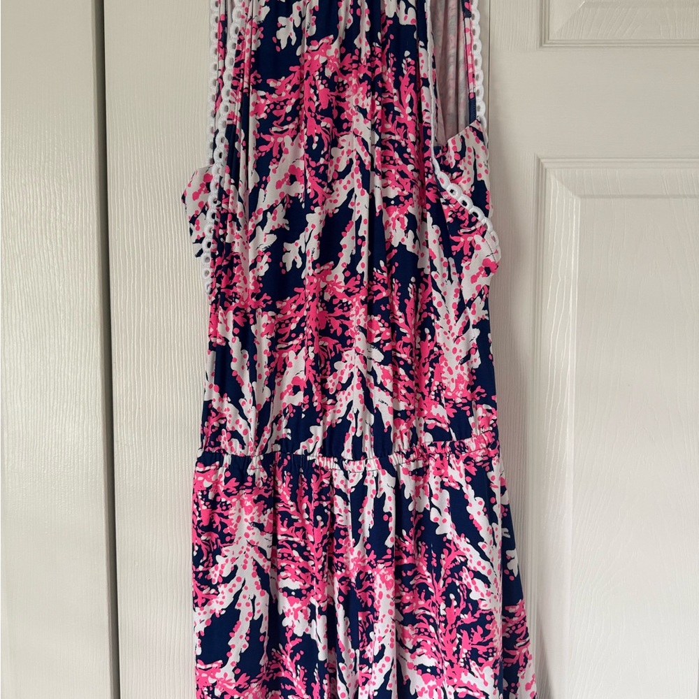 Lilly Pulitzer Pink and Blue Abstract Dress